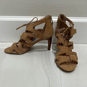 Women's Tan Strappy Heels